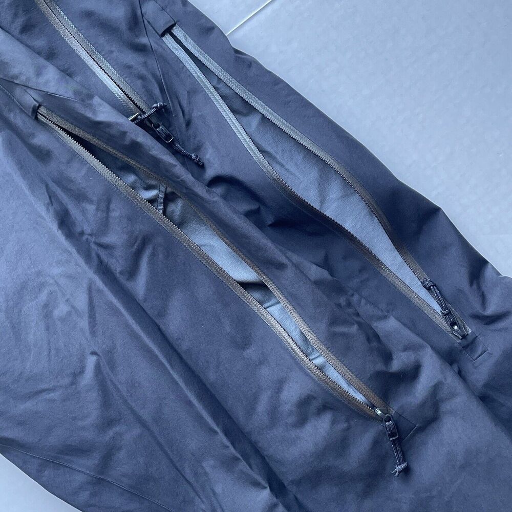 Arc'teryx Mens Sz 2XL GoreTex Pants Snow Ski Pants Black Lightweight Nylon Shell - Picture 12 of 16